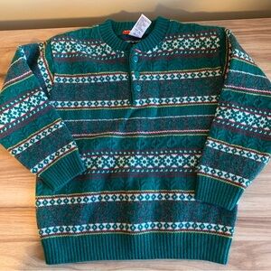 Gymboree Gymsport Kids Wool Blend Fair Isle Sweater pullover XL 5–6Y Boys knit